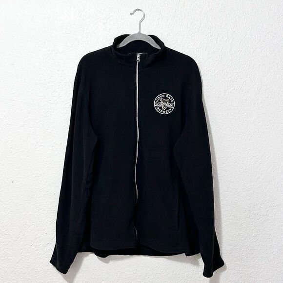 Guinness Open Gate Brewery fleece zip up black size xl
